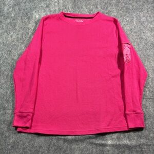 Walls Womens Hot Pink Long Sleeve Sleeve Pocket Utility Shirt Size 2XL